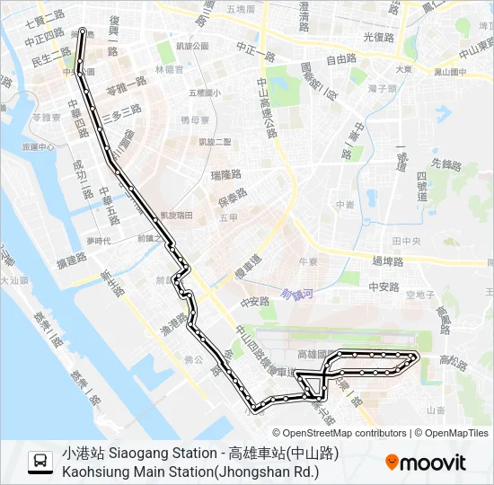 12(延駛飛機路) Bus Line Map