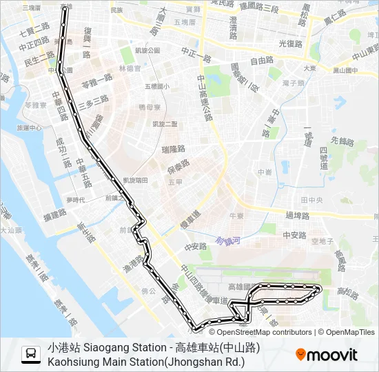 12(延駛飛機路) Bus Line Map