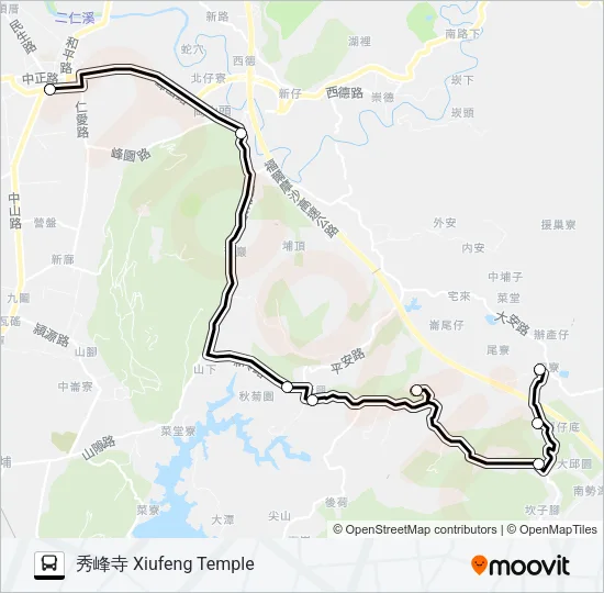 T603C(每周二、四、五預約) Bus Line Map