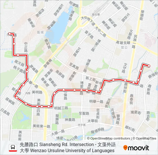 紅36裕誠幹線 Bus Line Map