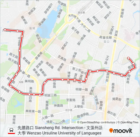 紅36裕誠幹線 Bus Line Map