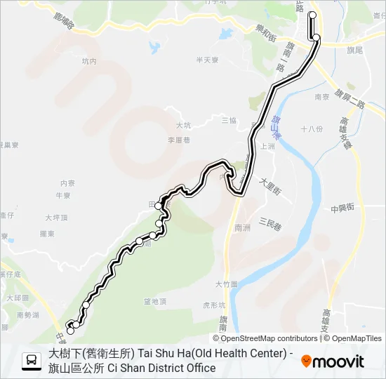T501(每週二、四、六 Bus Line Map