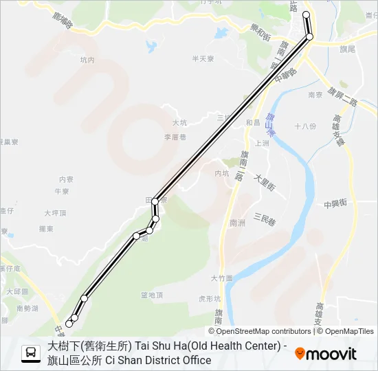 T501(每週二、四、六 Bus Line Map