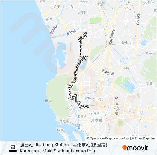 218A內惟幹線 Bus Line Map