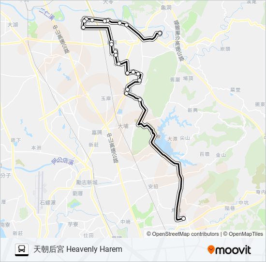 T605(每週一、四預約) bus Line Map