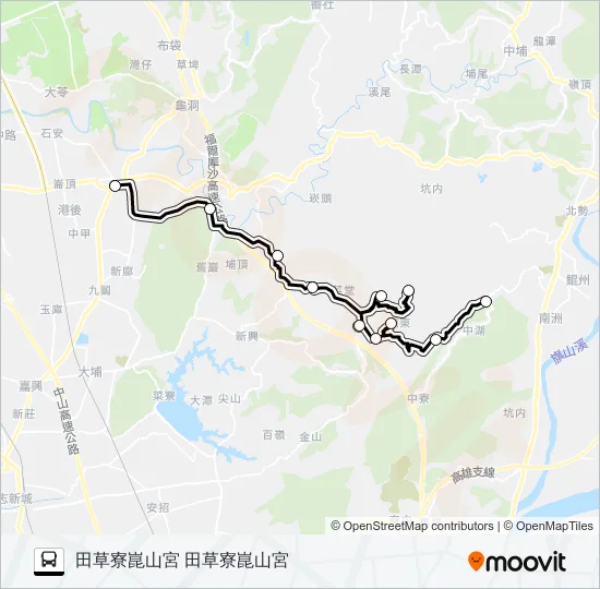 T601(每週一、三發車) Bus Line Map