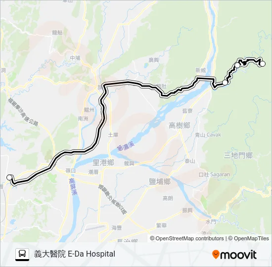 T526(每週二、四預約) Bus Line Map