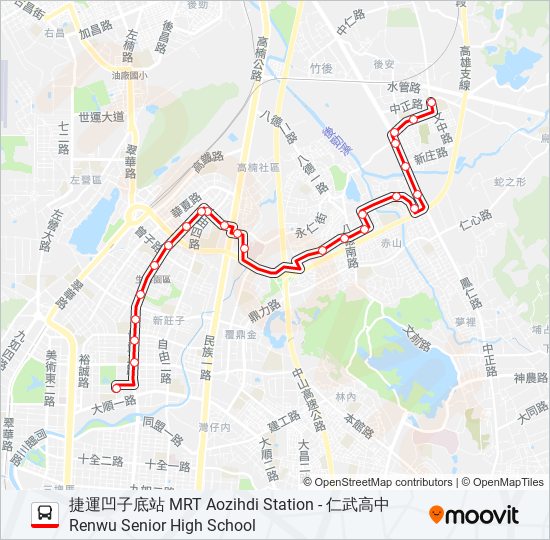 紅62 bus Line Map