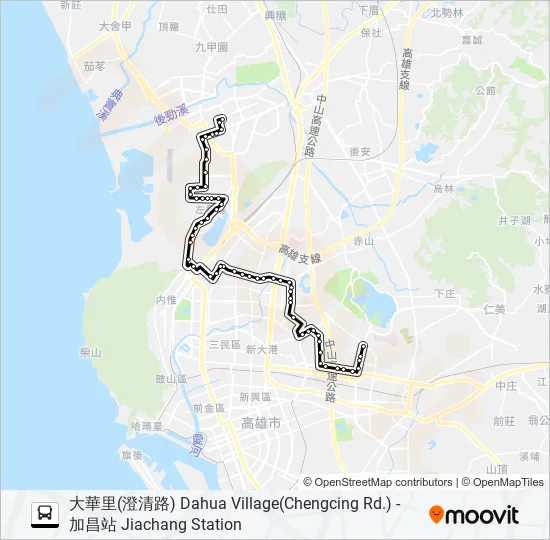 217E(大華里發車) Bus Line Map