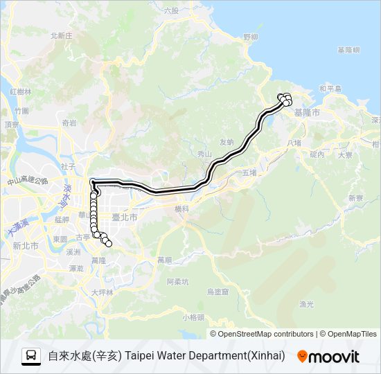 巴士1550C的線路圖