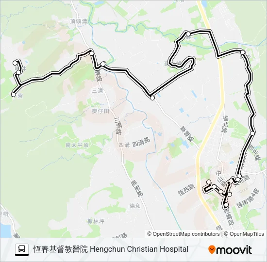 小黃公車717 Bus Line Map