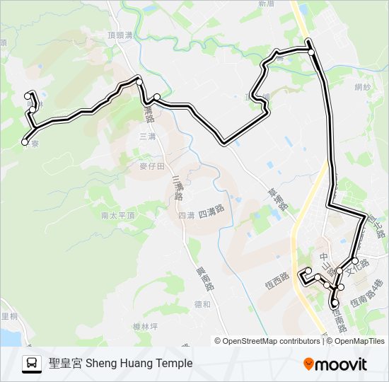 小黃公車717 bus Line Map