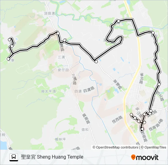小黃公車717 Bus Line Map