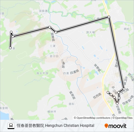小黃公車717 bus Line Map