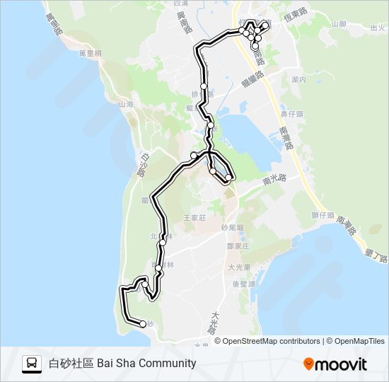 小黃公車718 bus Line Map