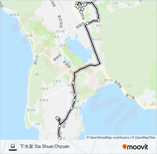 小黃公車719 Bus Line Map