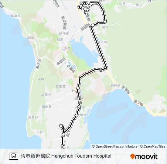 小黃公車719 Bus Line Map
