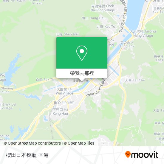 櫻田日本餐廳地圖