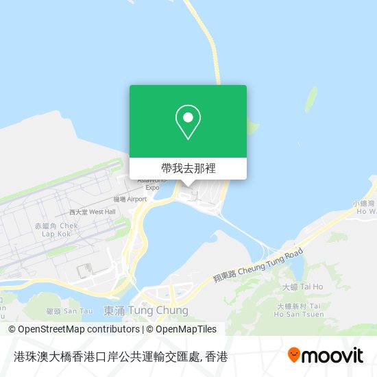 港珠澳大橋香港口岸公共運輸交匯處地圖