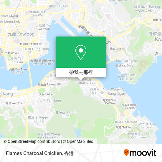 Flames Charcoal Chicken地圖