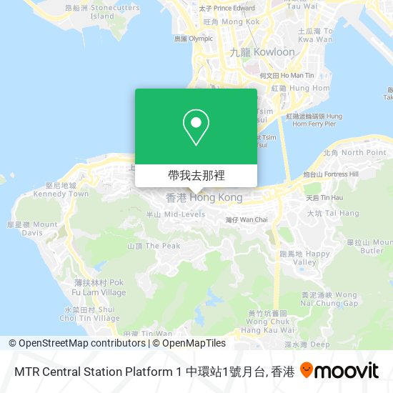 MTR Central Station Platform 1 中環站1號月台地圖