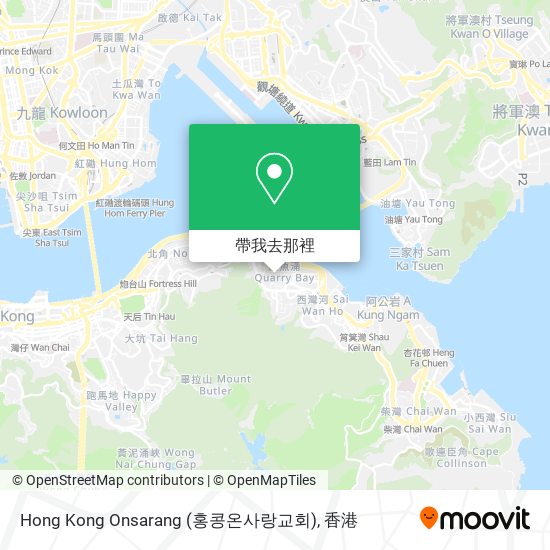 Hong Kong Onsarang (홍콩온사랑교회)地圖