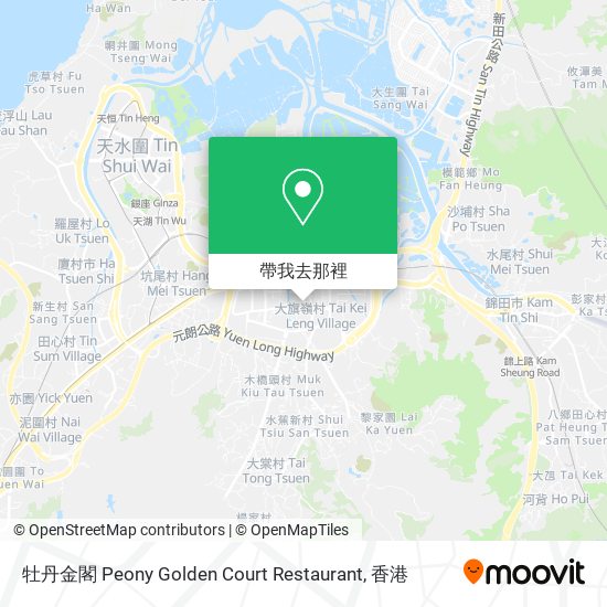 牡丹金閣 Peony Golden Court Restaurant地圖