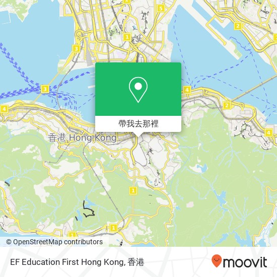 EF Education First Hong Kong地圖