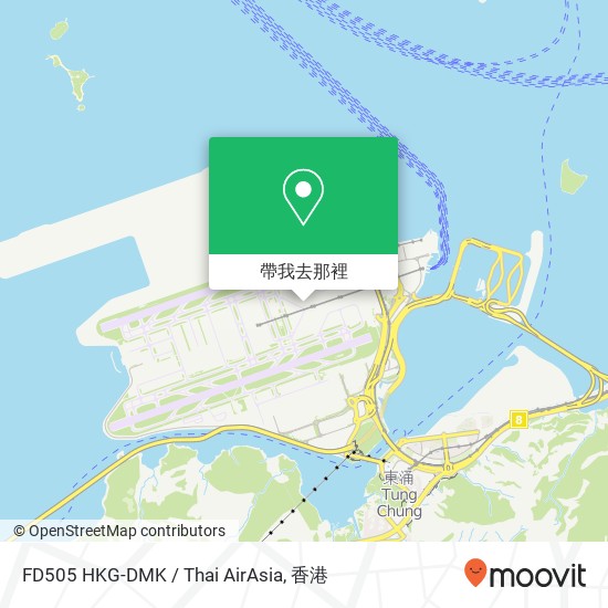 FD505 HKG-DMK / Thai AirAsia地圖