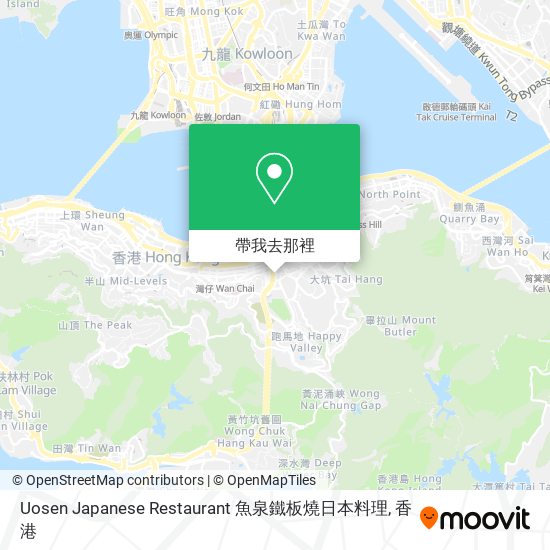 Uosen Japanese Restaurant 魚泉鐵板燒日本料理地圖