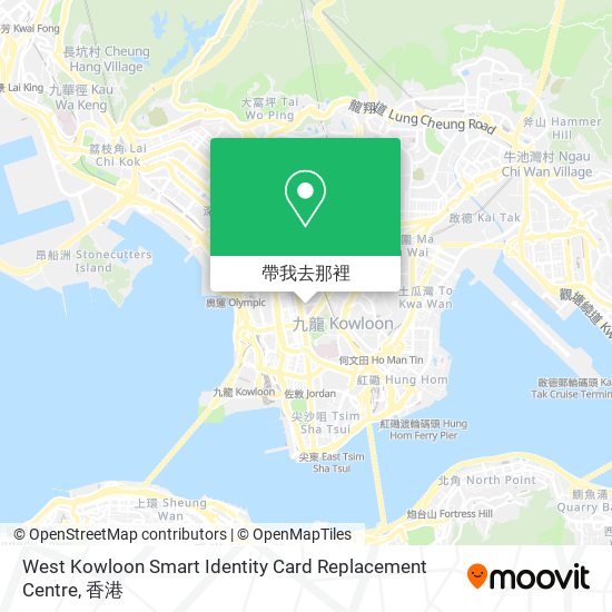 West Kowloon Smart Identity Card Replacement Centre地圖