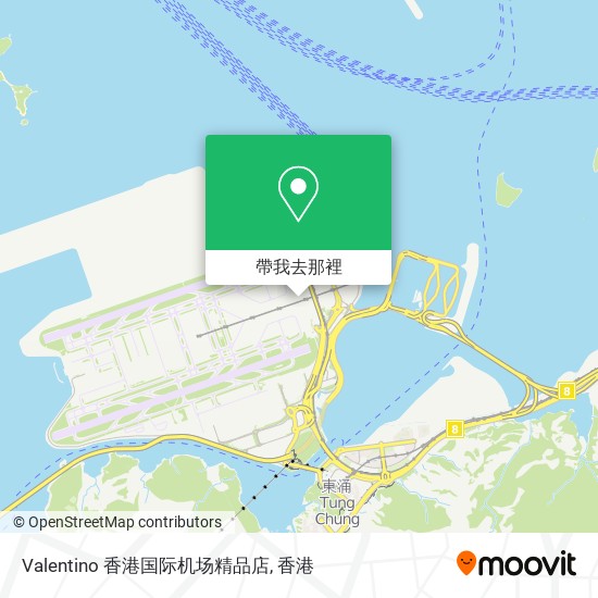 Valentino 香港国际机场精品店地圖