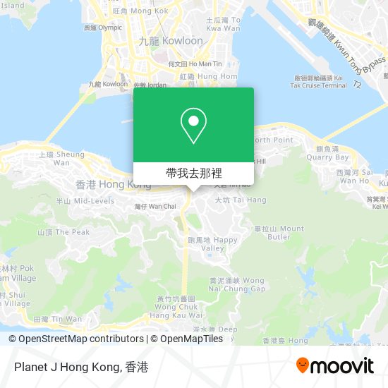 Planet J Hong Kong地圖