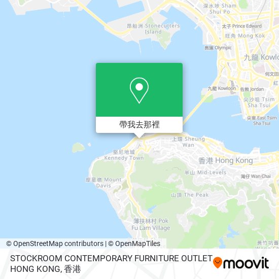 STOCKROOM CONTEMPORARY FURNITURE OUTLET HONG KONG地圖