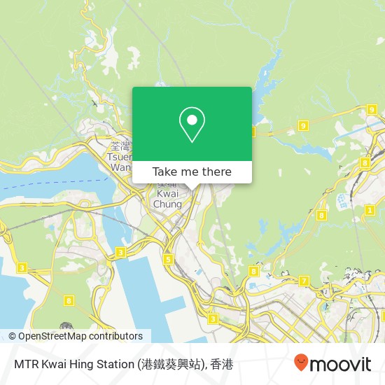 MTR Kwai Hing Station (港鐵葵興站)地圖