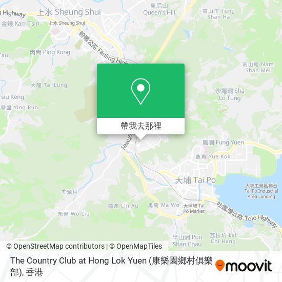 The Country Club at Hong Lok Yuen (康樂園鄉村俱樂部)地圖