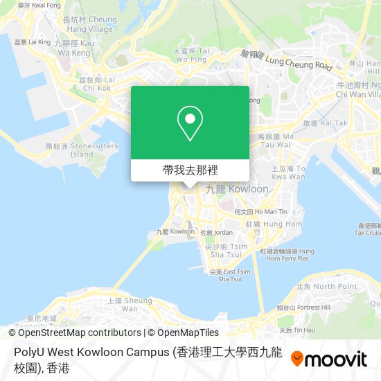 PolyU West Kowloon Campus (香港理工大學西九龍校園)地圖