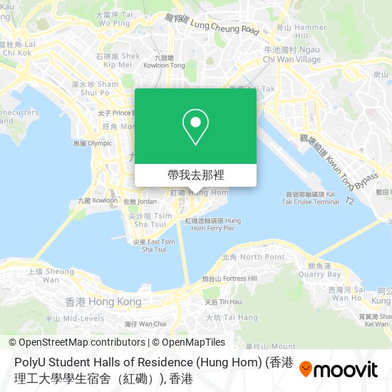 PolyU Student Halls of Residence (Hung Hom) (香港理工大學學生宿舍（紅磡）)地圖