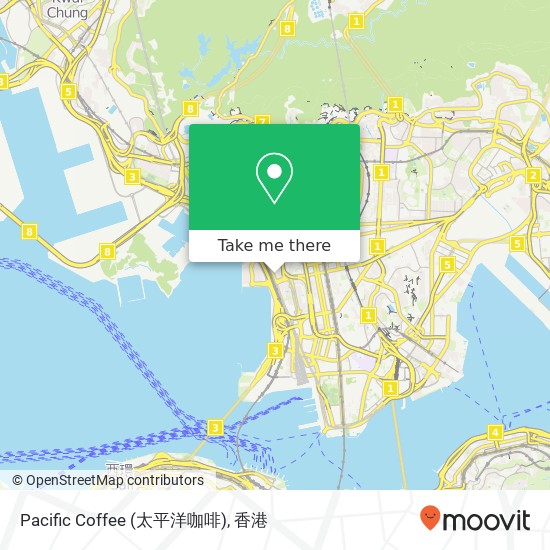 Pacific Coffee (太平洋咖啡)地圖