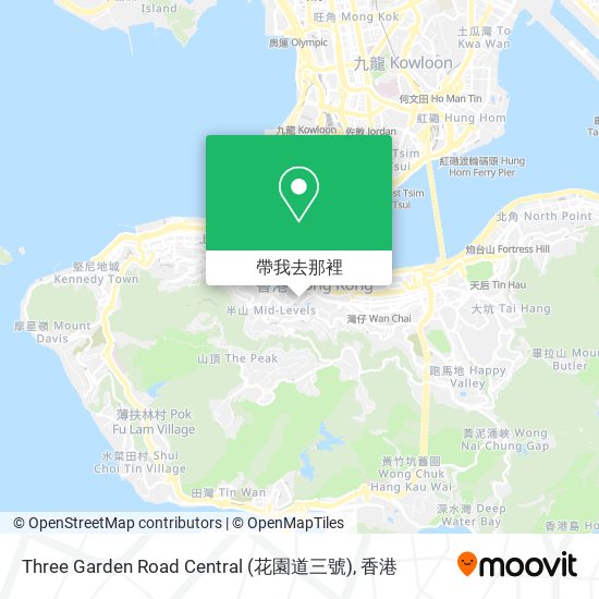 Three Garden Road Central (花園道三號)地圖