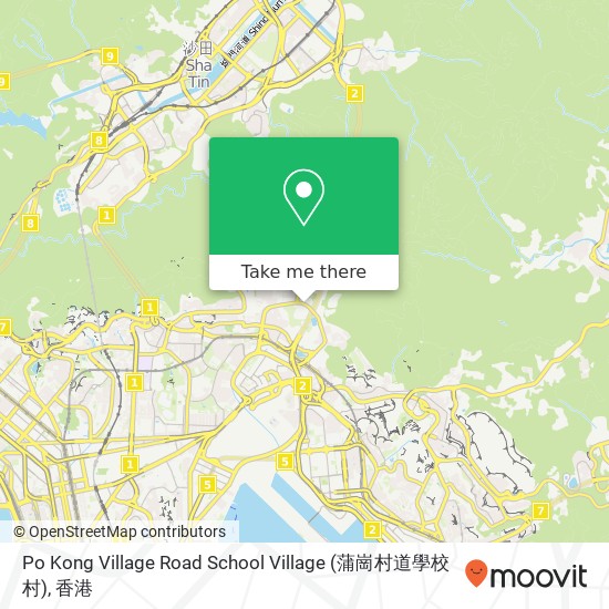 Po Kong Village Road School Village (蒲崗村道學校村)地圖