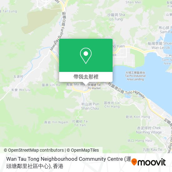 Wan Tau Tong Neighbourhood Community Centre (運頭塘鄰里社區中心)地圖