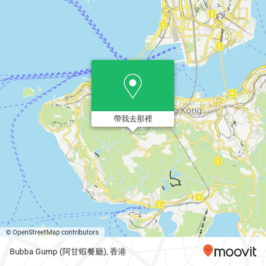 Bubba Gump (阿甘蝦餐廳)地圖