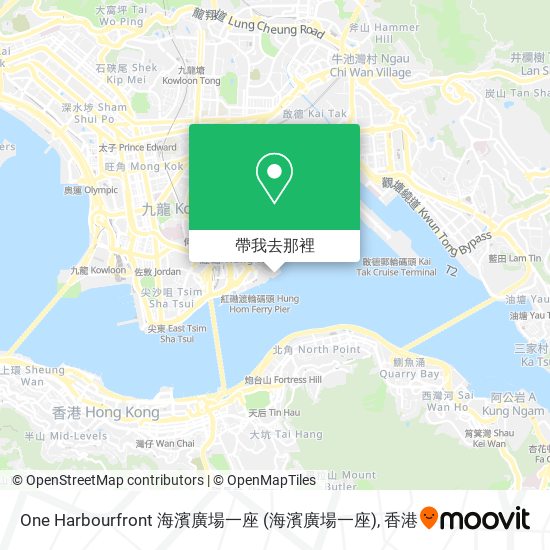 One Harbourfront 海濱廣場一座地圖