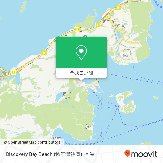 Discovery Bay Beach (愉景灣沙灘)地圖