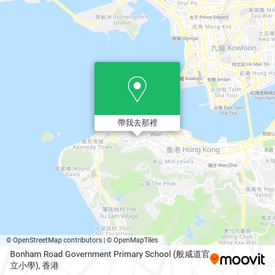 Bonham Road Government Primary School (般咸道官立小學)地圖