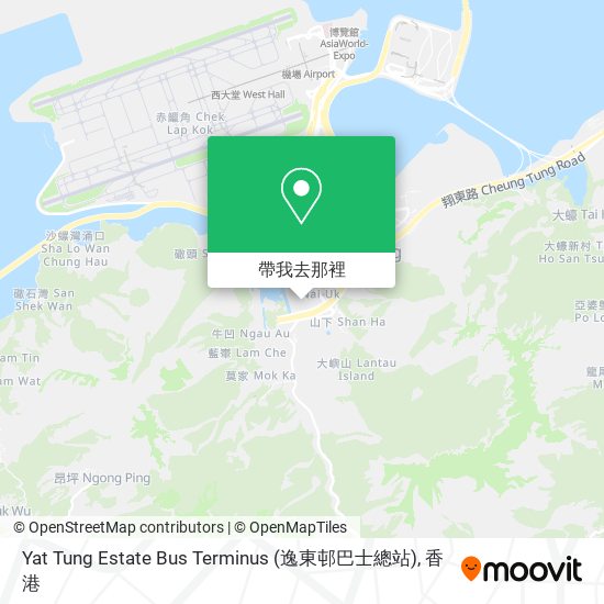 Yat Tung Estate Bus Terminus (逸東邨巴士總站)地圖
