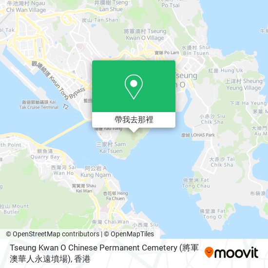 Tseung Kwan O Chinese Permanent Cemetery (將軍澳華人永遠墳場)地圖