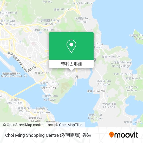 Choi Ming Shopping Centre (彩明商場)地圖