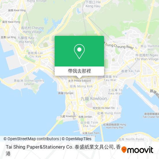 Tai Shing Paper&Stationery Co. 泰盛紙業文具公司地圖